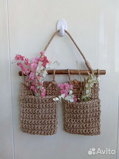 Органайзер подвесной из джута