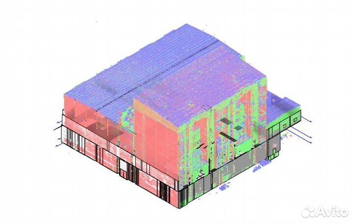 Моделирование по облаку точек / визуализация/ офор