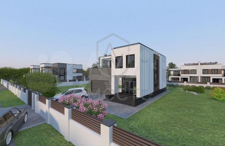 Коттедж 249 м² на участке 8 сот.