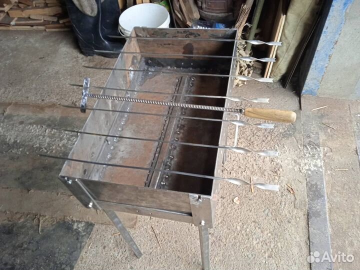 Мангал 2мм складной чемодан