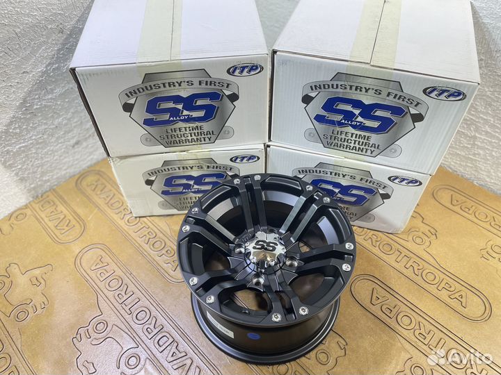 Диски для квадроцикла ITP SS 212 black 4*110 12