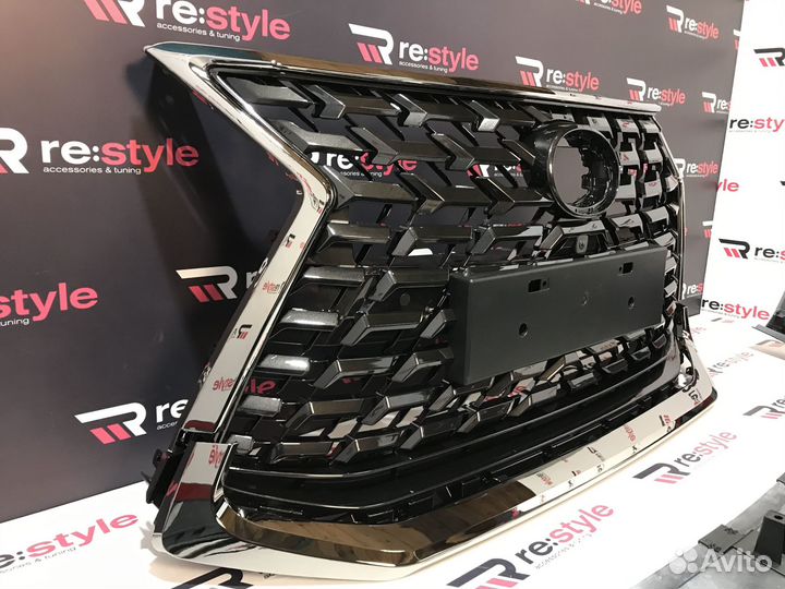 Обвес Lexus LX570 / LX450d Решетка- темный хром