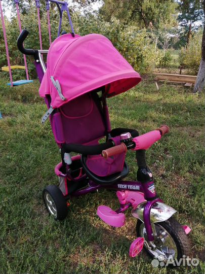 Детский велосипед 3-колесный с ручкой, трансформер