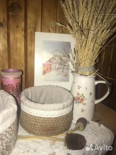 Плетеные корзинки для хранения