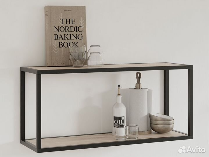 Полка настенная металлическая 800мм