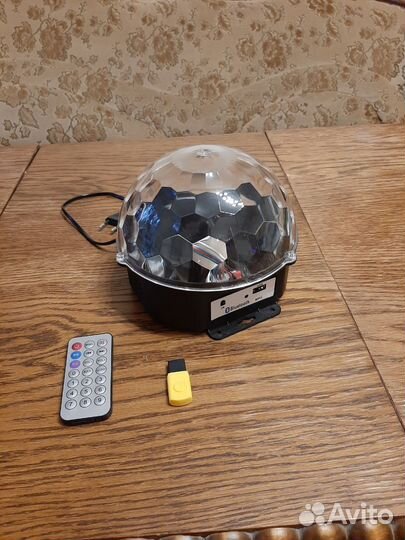 Проектор музыкальный диско шар ночник