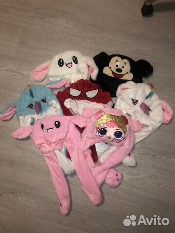 Шапки с ушками