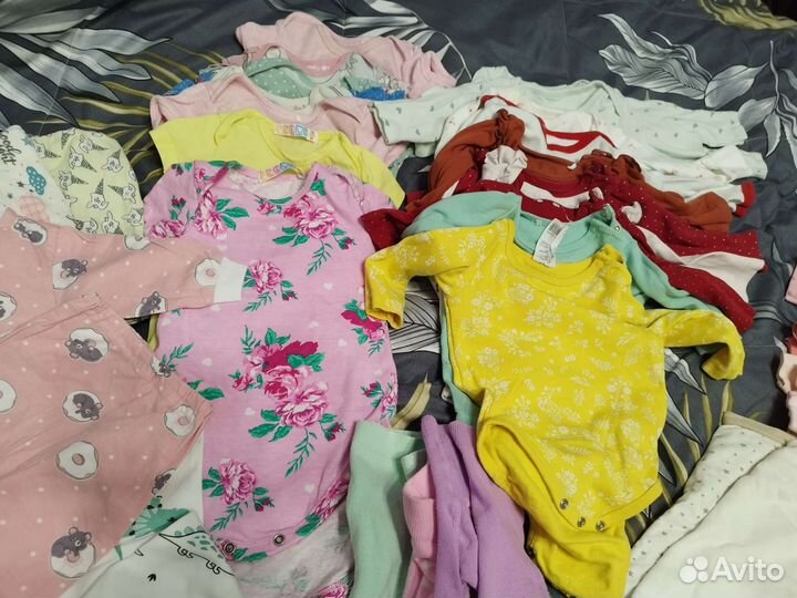Вещи пакетом на девочку 62-74