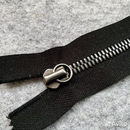 Молния металлическая riri черная 60 см