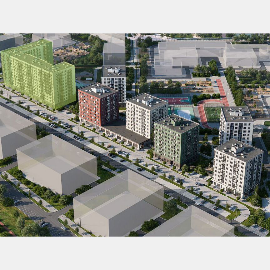 2-к. квартира, 61,6 м², 3/11 эт.