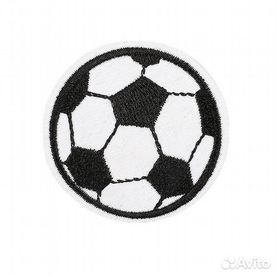 Нашивки на одежду футбольный мяч 1 термонашивка