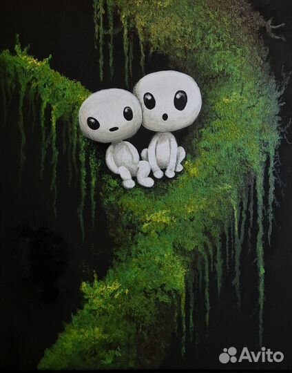 Картина аниме на холсте