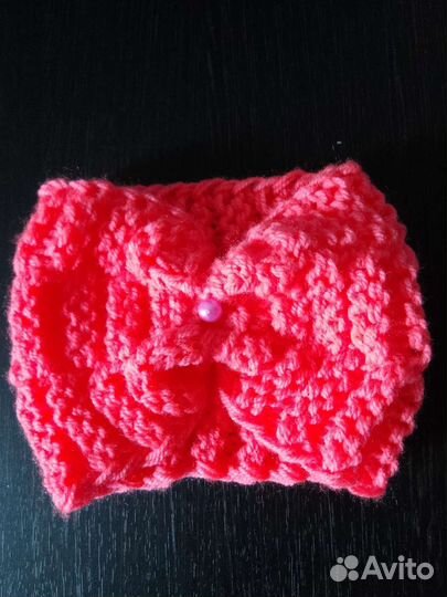 Вязанные Шапочка - снуд повязка