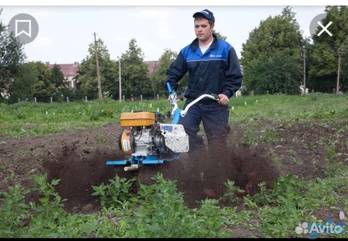 Культивация (вспашка) мотоблок