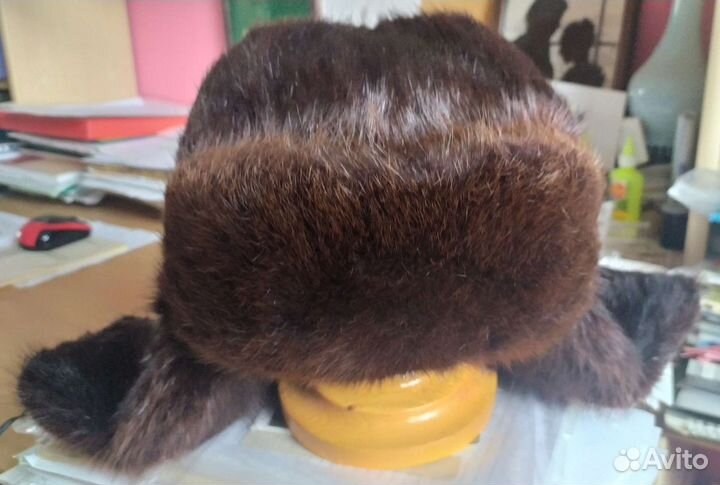 Норковая шапка мужская