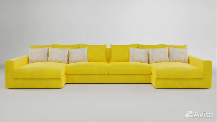 Большой п-образный диван Токио 4.40