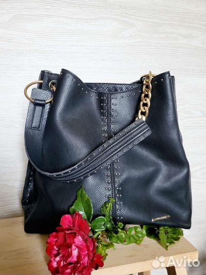 Сумка женская Orsa Orange чёрная обьемная/тоут