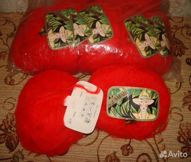 Пряжа для вязания, полиакрил, 96м/35г, 10 шт