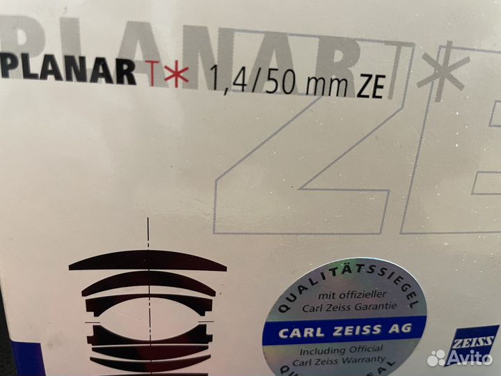 Объектив Carl Zeiss Planar 1,4/50 ZE Canon EF