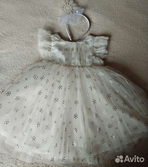 Костюм снежинки 80-86-92