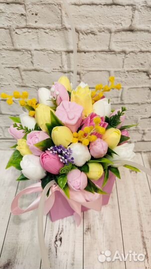 Весенний букет из мыла в наличии