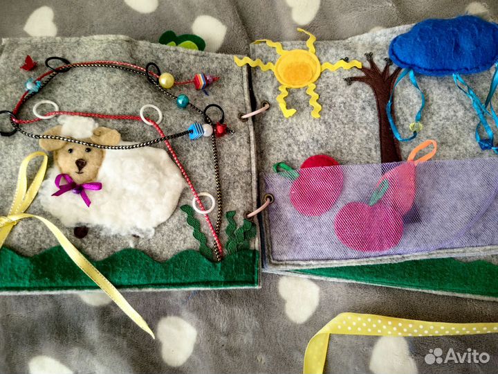 Мягкая развивающая книжка из фетра