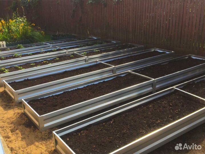 Металлические грядки Эталон 2 метра