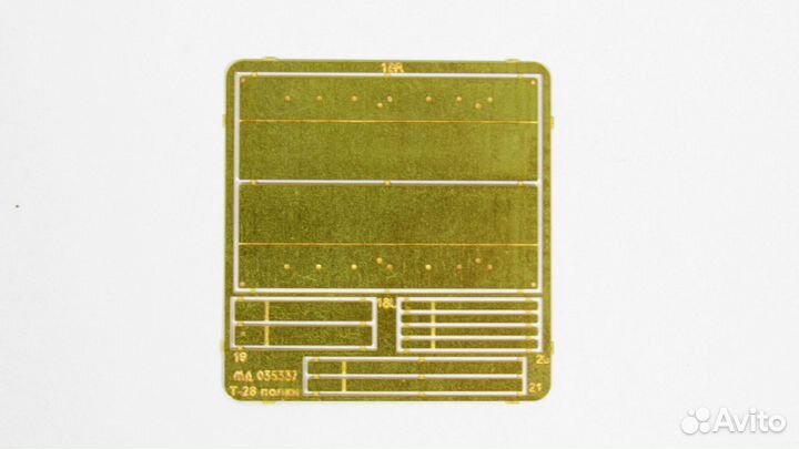 Микродизайн Т-28 Надгусеничные полки(Звезда), 1/35