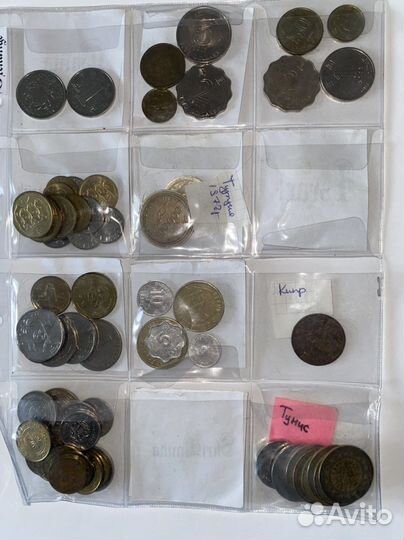 Коллекция монет разных стран санмарино Ливан Ливия