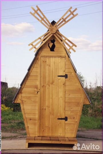 Дачный туалет с декором и установкой FZP