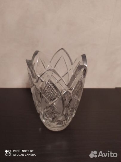 Ваза хрустальная