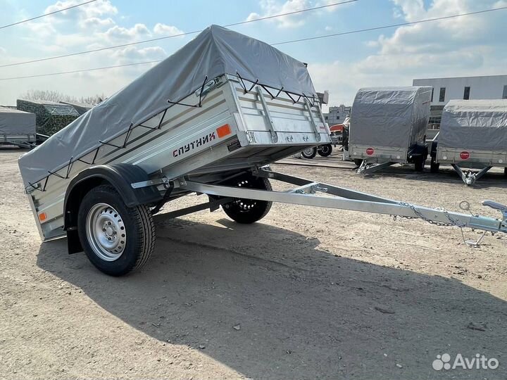 Прицеп Спутник 2040х1300х330 с тентом