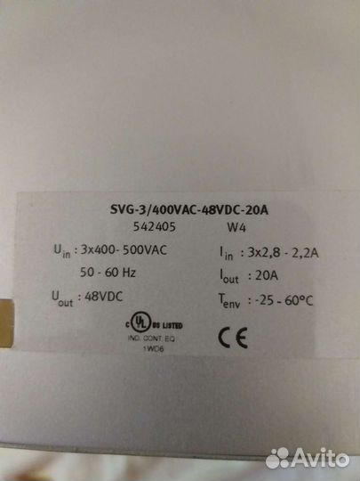 Блоки питания festo/SBA 380/48. 380/24