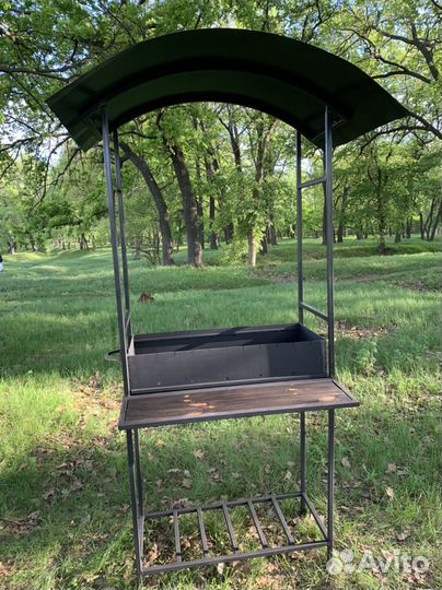Мангал разборный с крышей