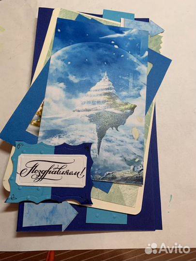 Открытка-шоколадница ручной работы