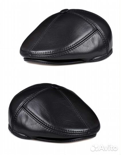 Кепка мужская кожаная новая