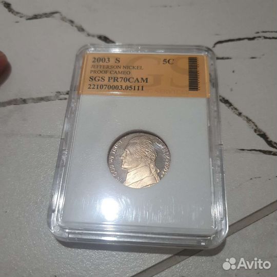 США 5 центов 2003 года «Jefferson Nickel» 