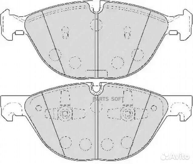 Ferodo FDB4079 Колодки BMW X5/X6 E70 4.8L/35I 2007