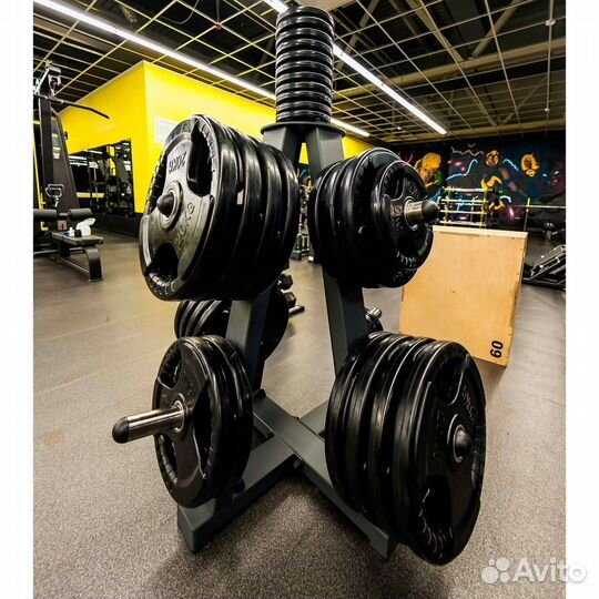 Диск обрезиненный ZSO черный 3 handle D-51, 2,5 кг