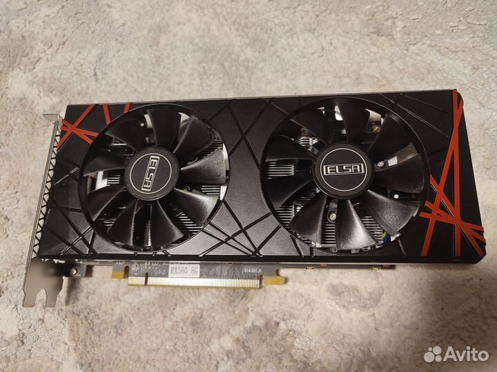 Видеокарта rx580 8gb elsa