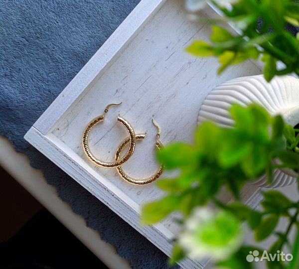 Серьги кольца