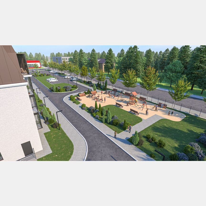 1-к. квартира, 40,5 м², 1/4 эт.