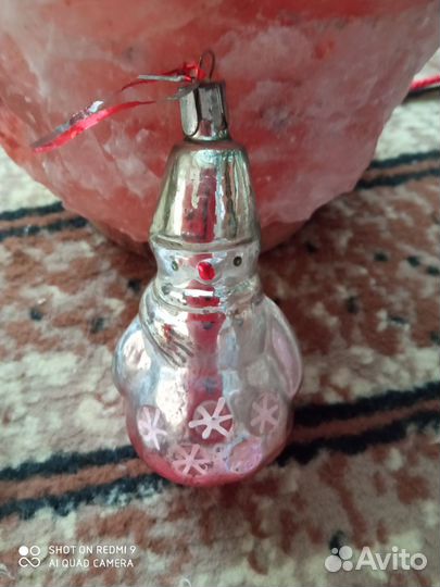 Елочная игрушка снеговик