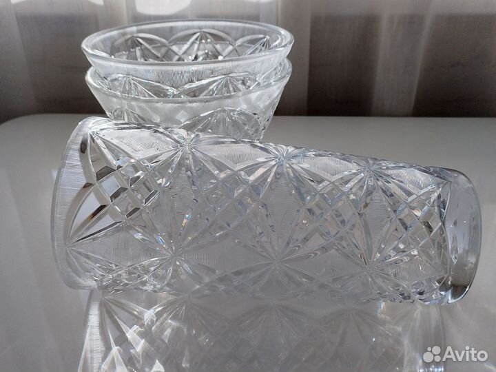 Вазы для цветов. Хрусталь. СССР