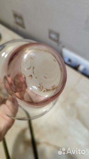 Штоф Графин из розового стекла СССР 200 мл