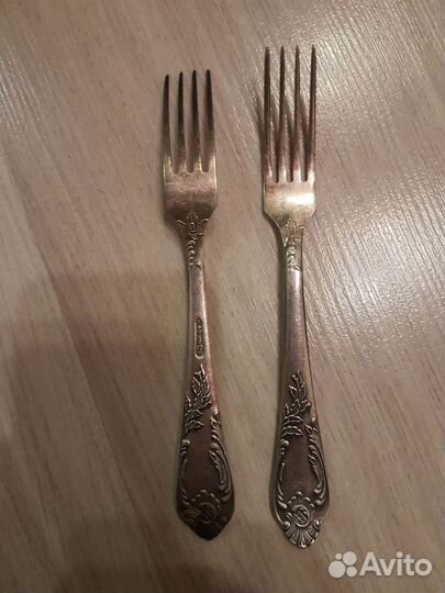 Вилки ложки нож мельхиор