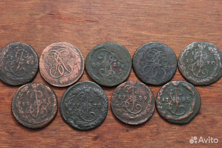 Деньга Елизавета, Екатерина в Твери в ассортименте