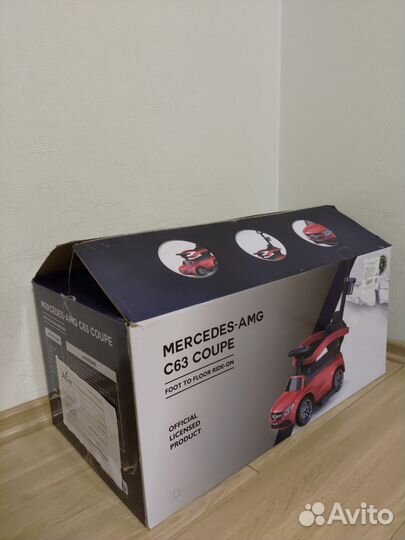 Машинка каталка толокар mercedes