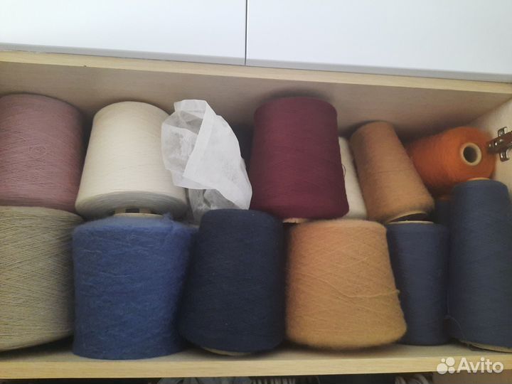 Пряжа для вязания бобинная меринос кашемир альпака