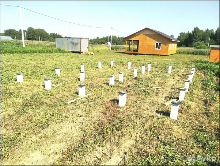 Свайный фундамент для гаража в любую погоду